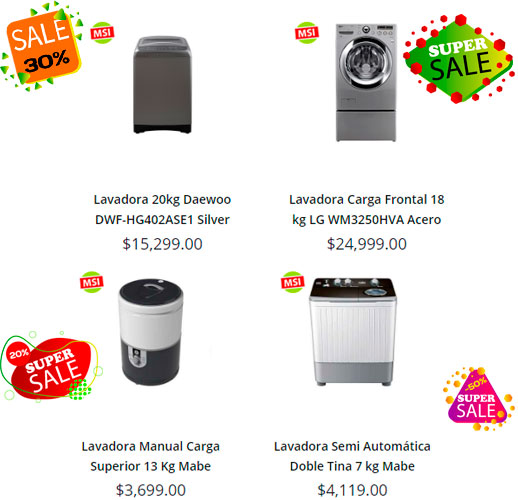 precios de lavadoras en soriana