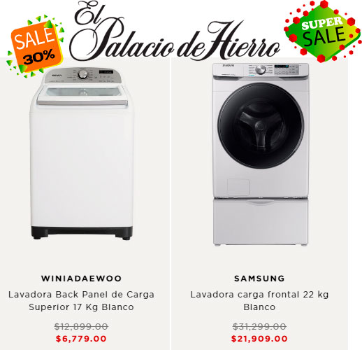 precio y ofertas en lavadoras palacio de hierro