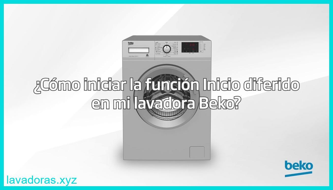 inicio programado en lavadora