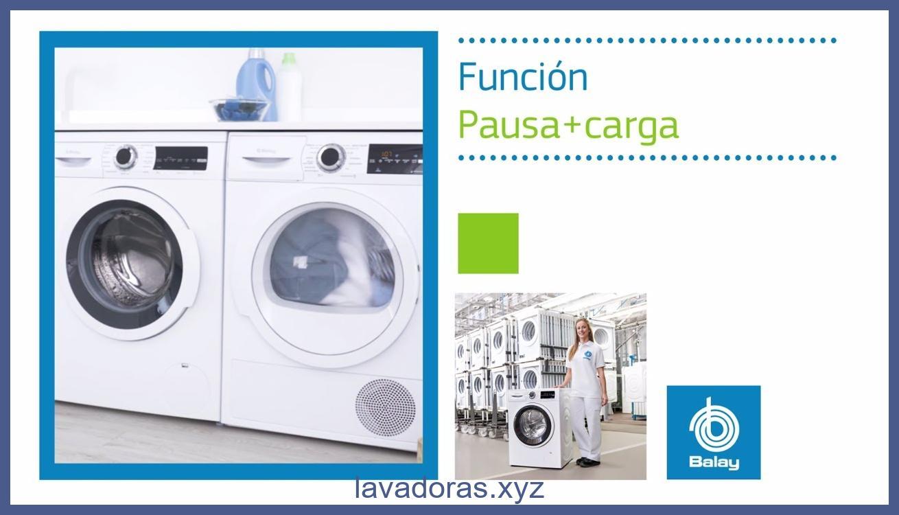 función de pausa para agregar prendas olvidadas en lavadora