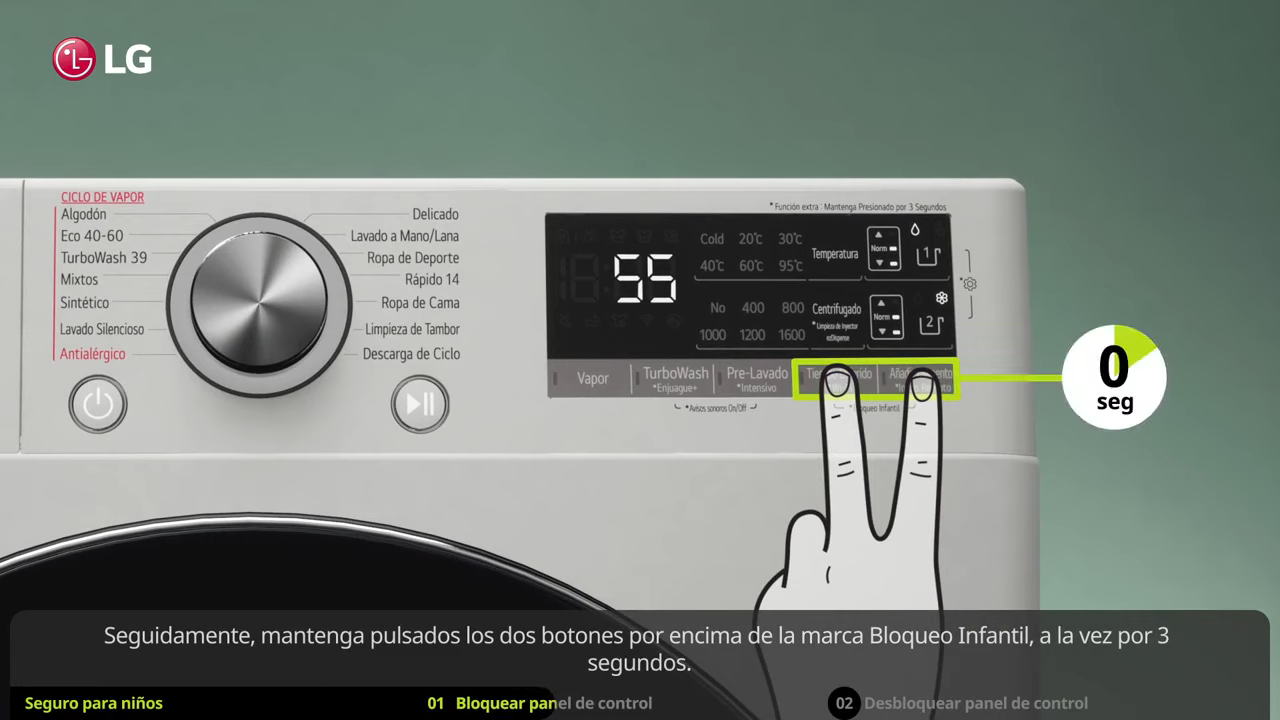 Beneficios del sistema de bloqueo para niños en las lavadoras