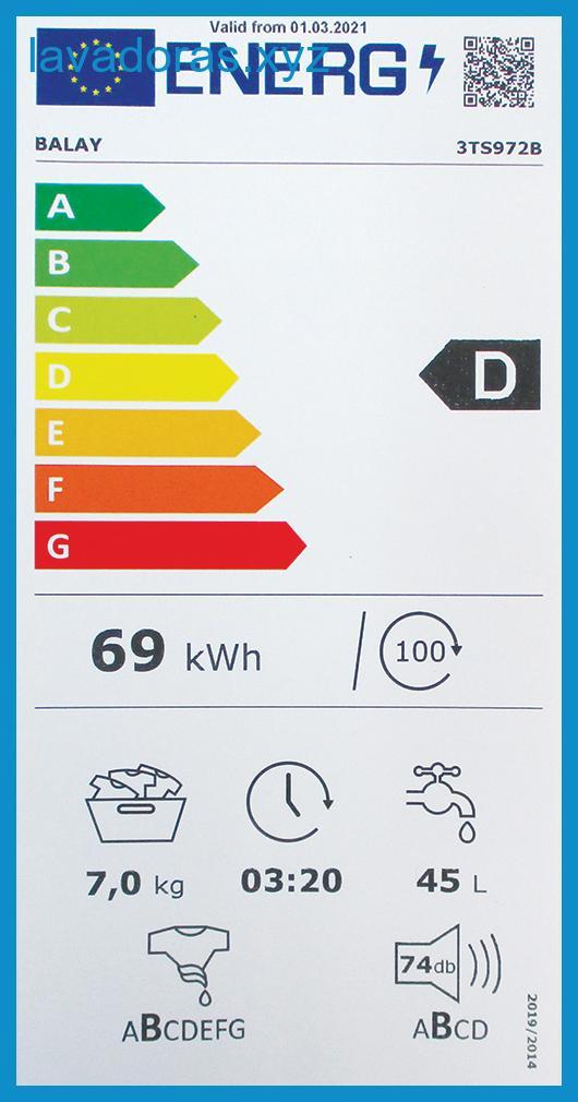 Instrucciones para elegir una lavadora con certificación de eficiencia energética